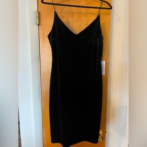 NWT Black Velvet Dress